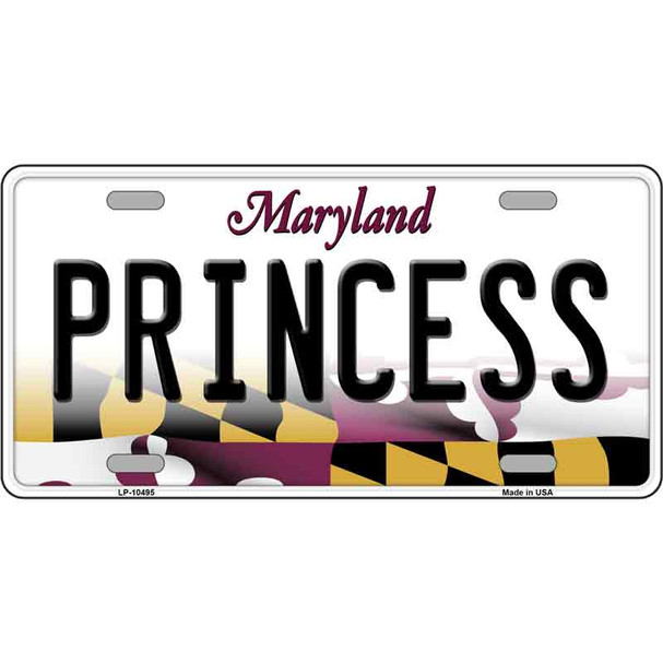 Princess Maryland Wholesale Metal Novelty License Plate