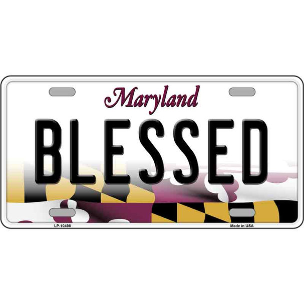 Blessed Maryland Wholesale Metal Novelty License Plate