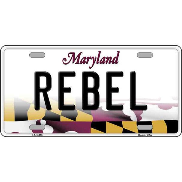 Rebel Maryland Wholesale Metal Novelty License Plate