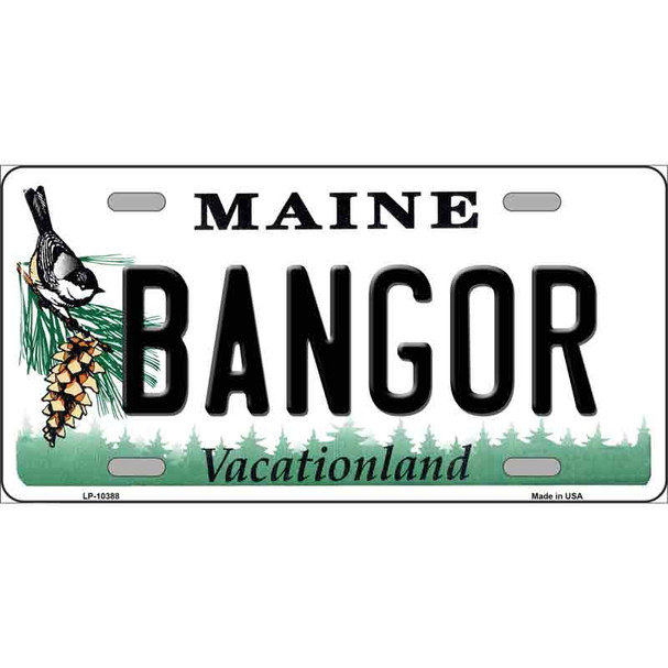 Bangor Maine Wholesale Metal Novelty License Plate