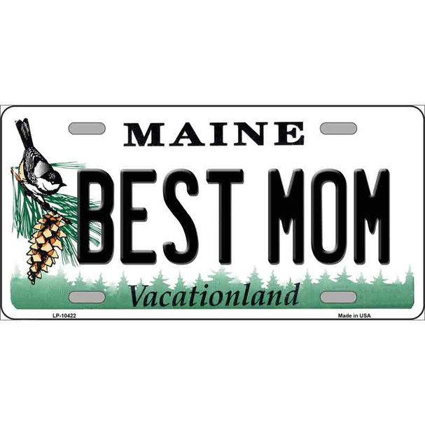 Best Mom Maine Wholesale Metal Novelty License Plate