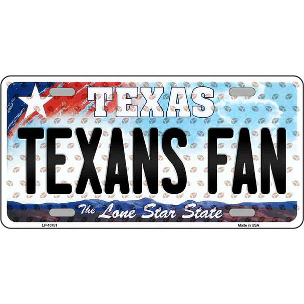 Texans Fan Texas Novelty Wholesale Metal License Plate