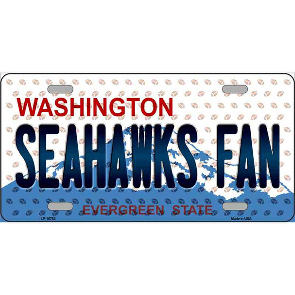 Seahawks Fan Washington Novelty Wholesale Metal License Plate