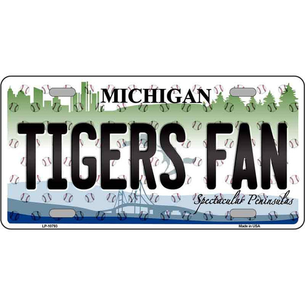 Tigers Fan Michigan Novelty Wholesale Metal License Plate