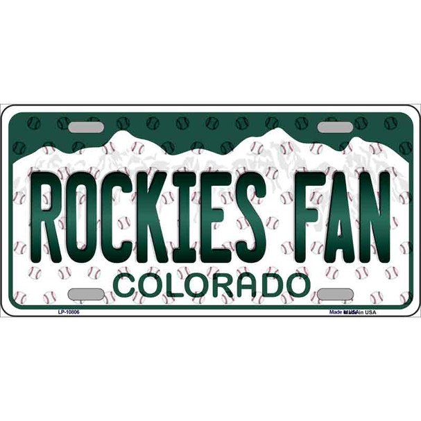 Rockies Fan Colorado Novelty Wholesale Metal License Plate
