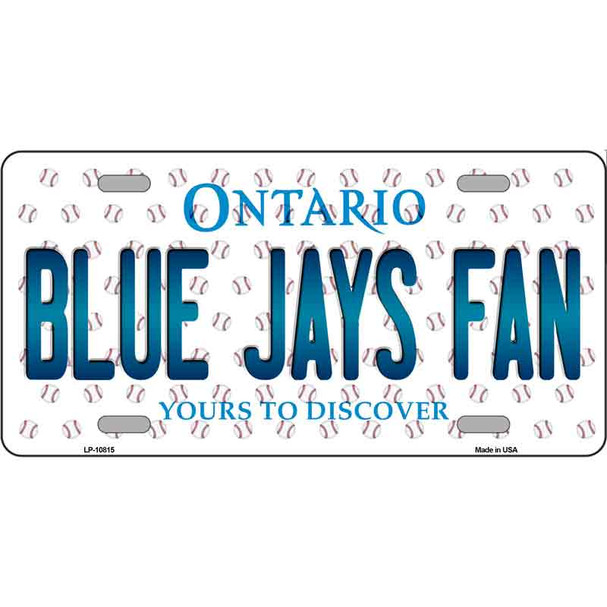 Blue Jays Fan Ontario Novelty Wholesale Metal License Plate