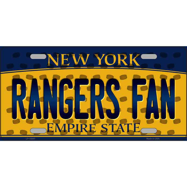 Rangers Fan New York Novelty Wholesale Metal License Plate