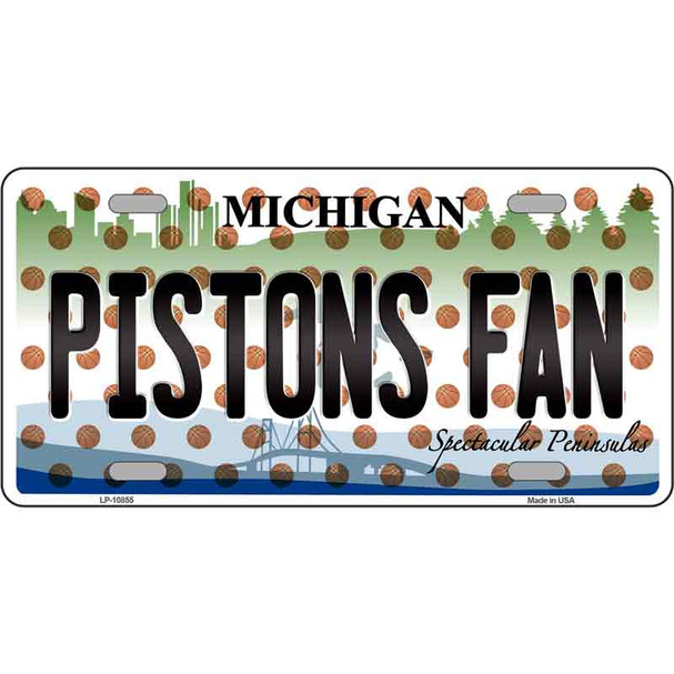 Pistons Fan Michigan Novelty Wholesale Metal License Plate