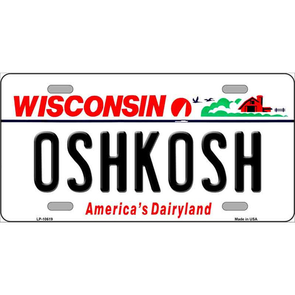 Oshkosh Wisconsin Wholesale Metal Novelty License Plate