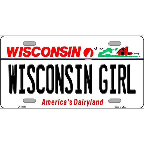 Wisconsin Girl Wisconsin Wholesale Metal Novelty License Plate