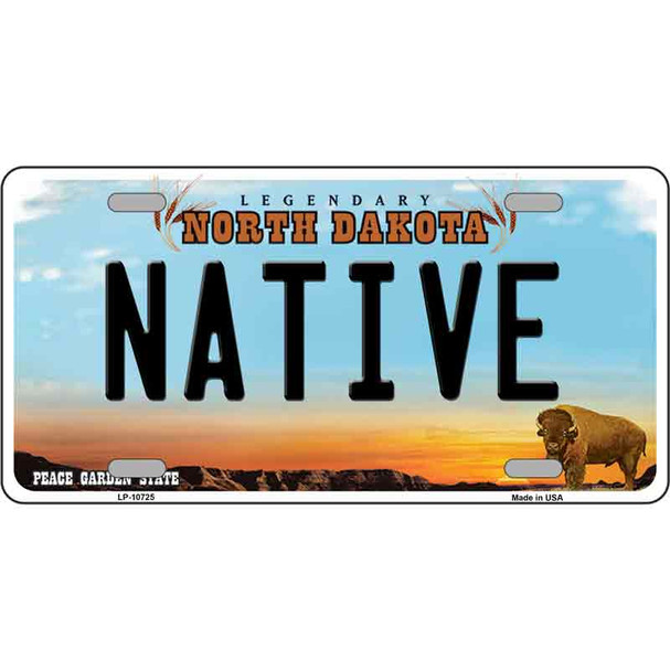 Native North Dakota Wholesale Metal Novelty License Plate