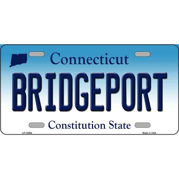 Bridgeport Connecticut Wholesale Metal Novelty License Plate