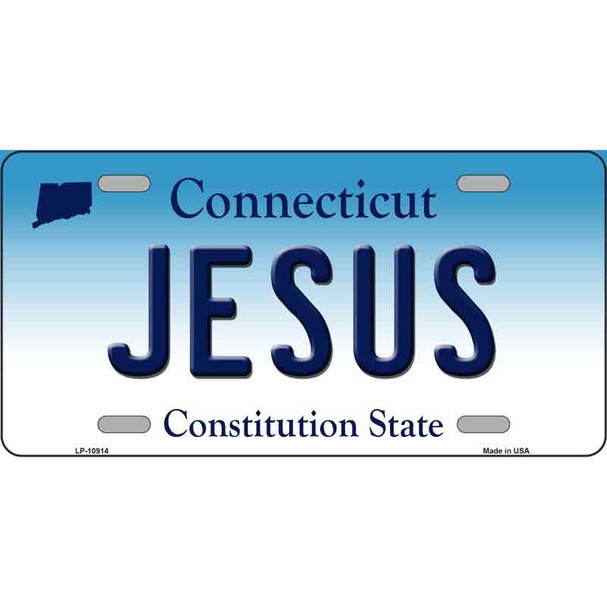 Jesus Connecticut Wholesale Metal Novelty License Plate