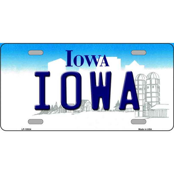 Iowa Wholesale Metal Novelty License Plate LP-10934