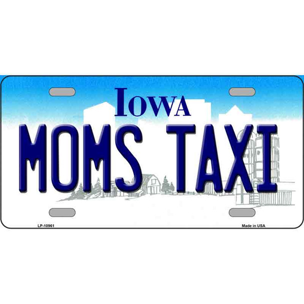 Moms Taxi Iowa Wholesale Metal Novelty License Plate