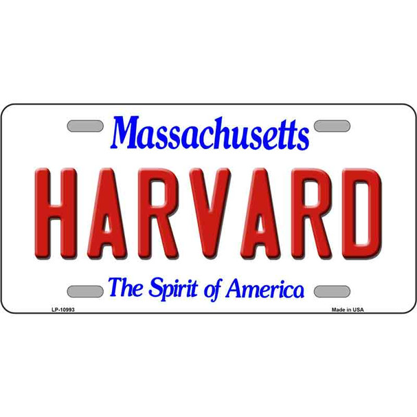 Harvard Massachusetts Wholesale Metal Novelty License Plate