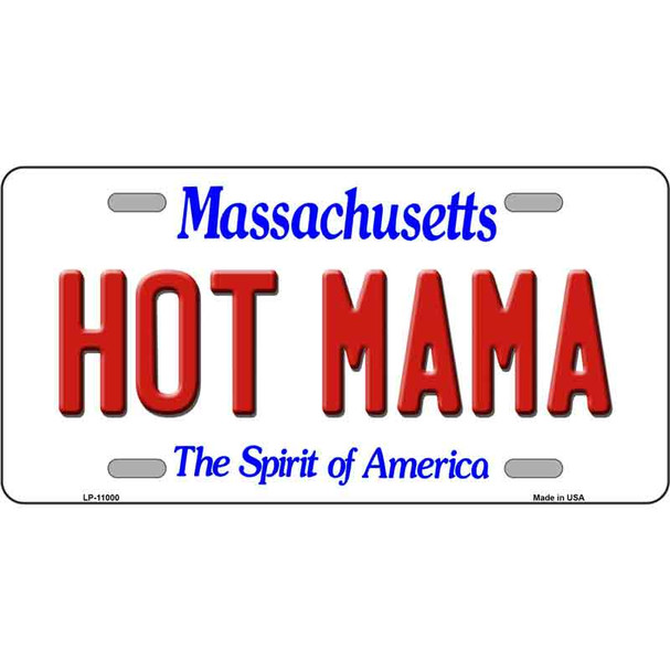 Hot Mama Massachusetts Wholesale Metal Novelty License Plate