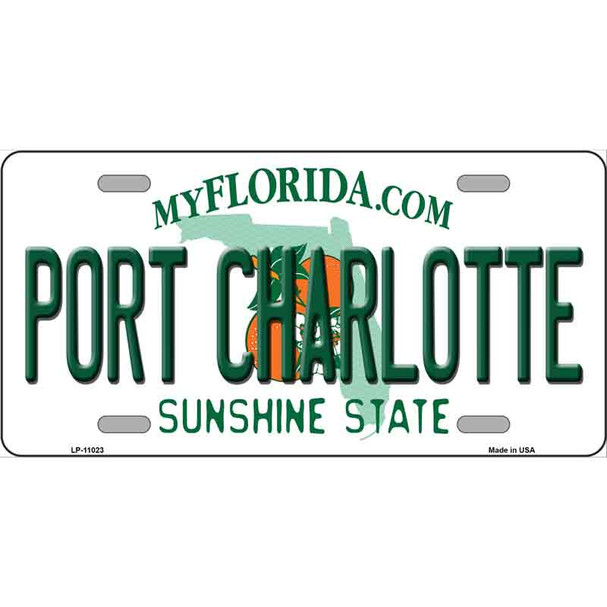 Port Charlotte Florida Wholesale Metal Novelty License Plate