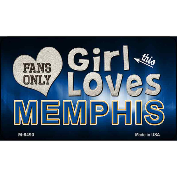 This Girl Loves Her Memphis Wholesale Novelty Metal Magnet