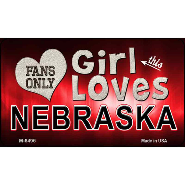 This Girl Loves Her Nebraska Wholesale Novelty Metal Magnet