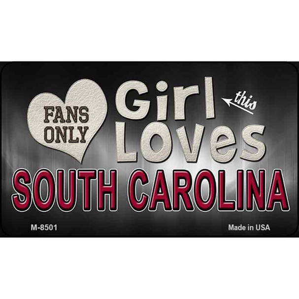 This Girl Loves Her South Carolina Wholesale Novelty Metal Magnet