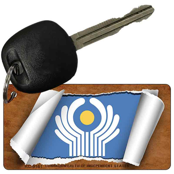 Commonwealth of Independent States Flag Scroll Wholesale Novelty Key Chain