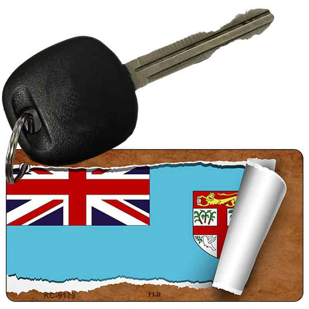 Fiji Flag Scroll Wholesale Novelty Key Chain