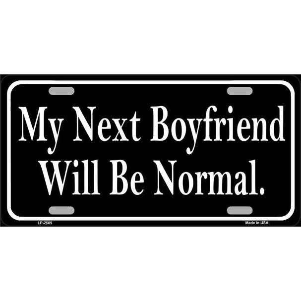 My Next Boyfriend Wholesale Metal Novelty License Plate