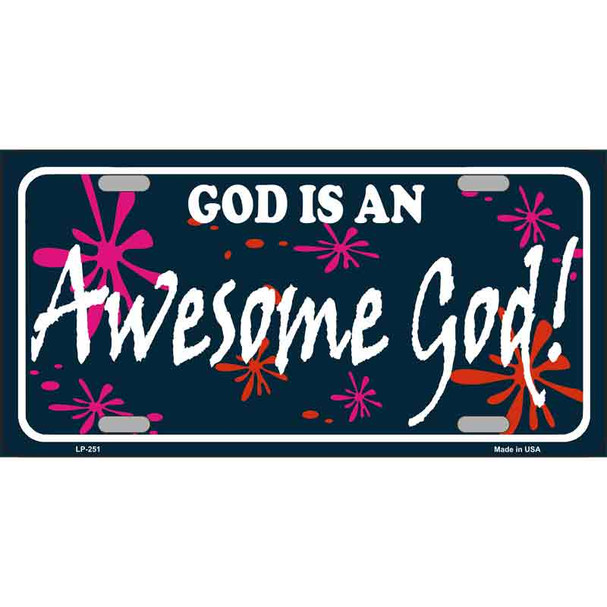 God Is An Awesome God Wholesale Metal Novelty License Plate