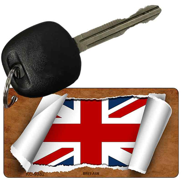 Britain Flag Scroll Wholesale Novelty Key Chain