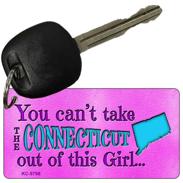 Connecticut Girl Novelty Wholesale Metal Key Chain