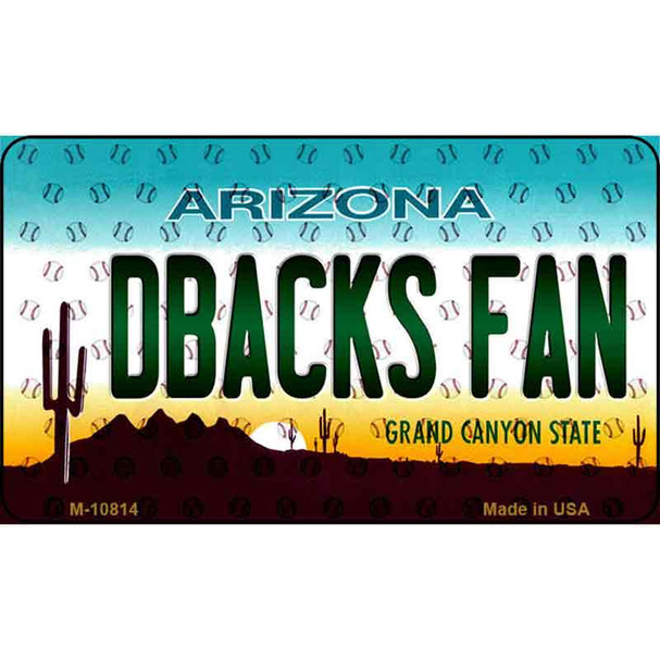 Dbacks Fan Arizona Background Novelty Wholesale Metal Magnet