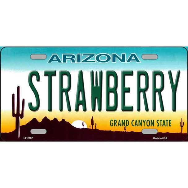 Strawberry Arizona Wholesale Metal Novelty License Plate