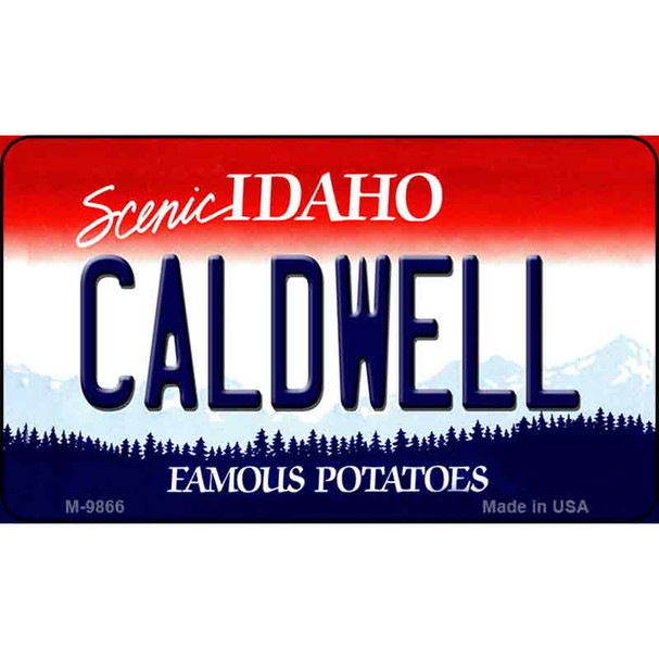 Caldwell Idaho State Background Wholesale Metal Novelty Magnet