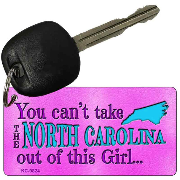 North Carolina Girl Novelty Wholesale Metal Key Chain