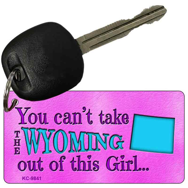 Wyoming Girl Novelty Wholesale Metal Key Chain