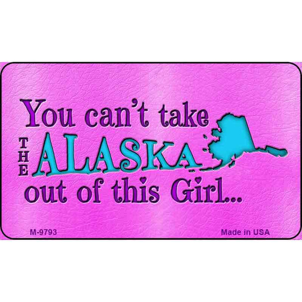 Alaska Girl Novelty Wholesale Metal Magnet M-9793