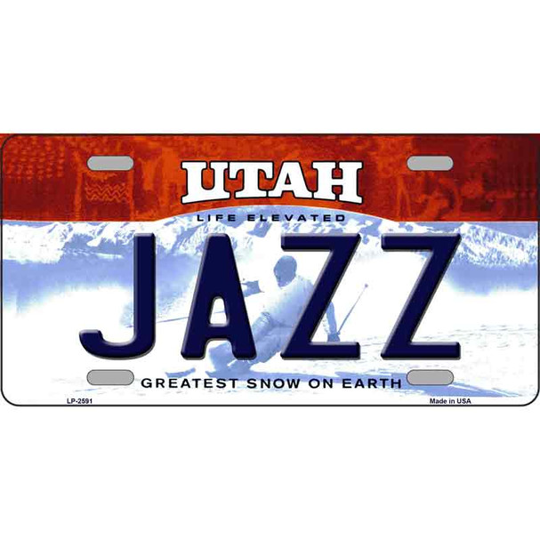 Jazz Utah Novelty State Wholesale Metal Novelty License Plate