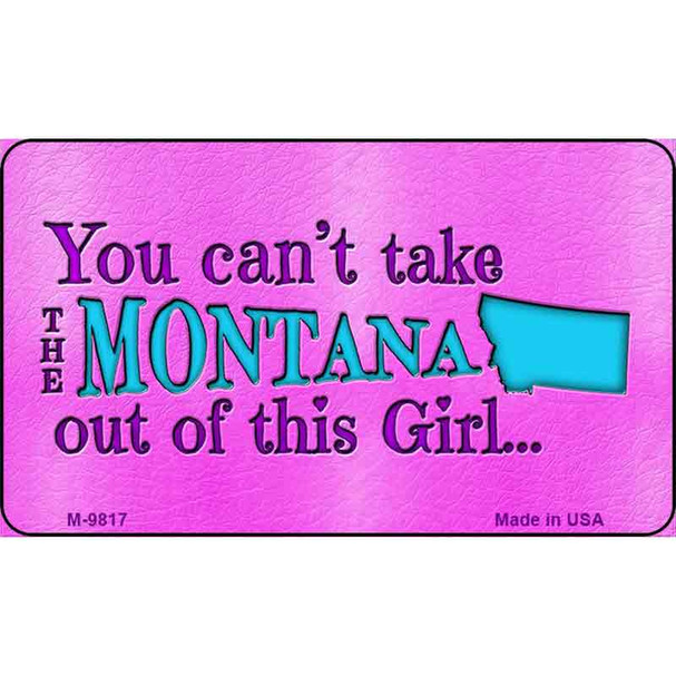Montana Girl Novelty Wholesale Metal Magnet M-9817