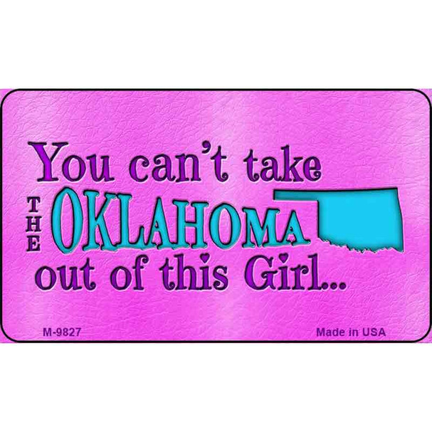 Oklahoma Girl Novelty Wholesale Metal Magnet M-9827