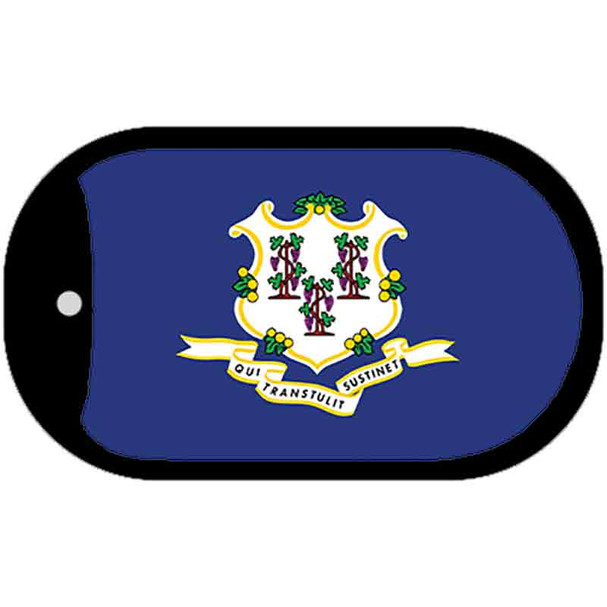 Connecticut State Flag Dog Tag Kit Wholesale Metal Novelty Necklace