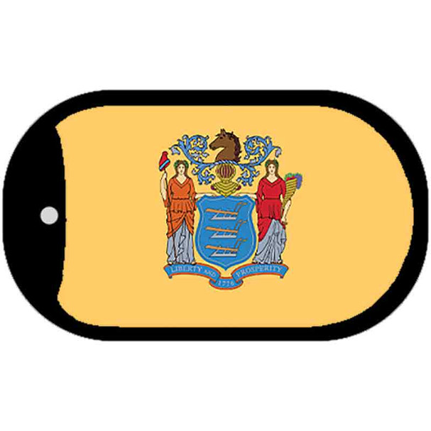 New Jersey State Flag Dog Tag Kit Wholesale Metal Novelty Necklace