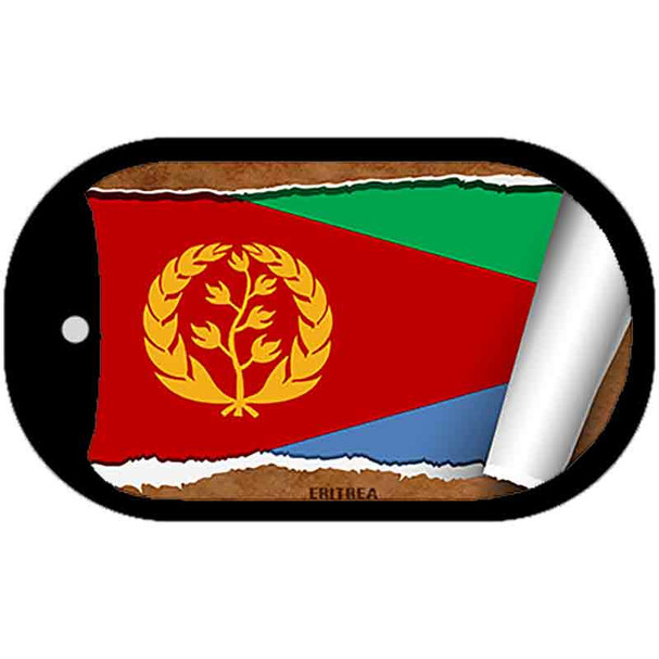 Eritrea Country Flag Scroll Dog Tag Kit Wholesale Metal Novelty Necklace