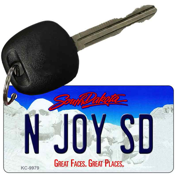 N Joy SD South Dakota Wholesale Metal Novelty Key Chain