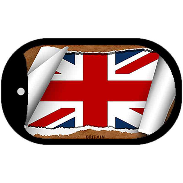Britain Flag Scroll Dog Tag Kit Wholesale Metal Novelty Necklace