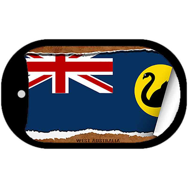 West Australia Flag Scroll Dog Tag Kit Wholesale Metal Novelty Necklace