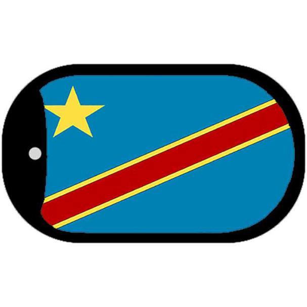 Congo Democratic Republic Flag Dog Tag Kit Wholesale Metal Novelty Necklace