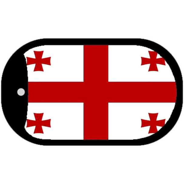 Georgia Flag Dog Tag Kit Wholesale Metal Novelty Necklace