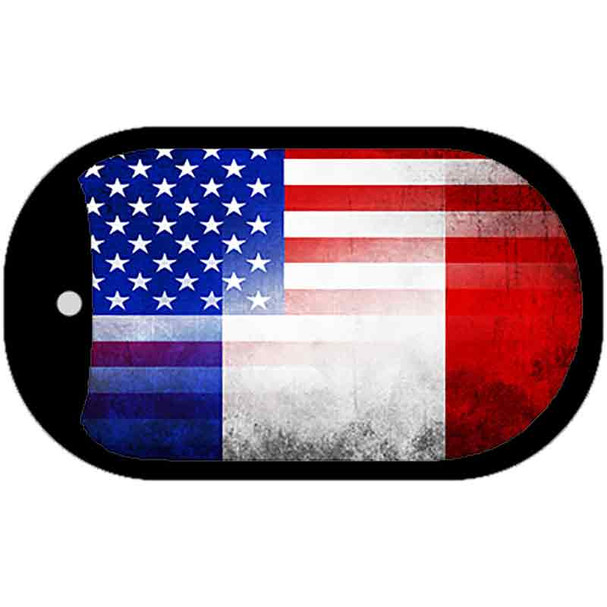 American France Flag Dog Tag Kit Wholesale Metal Novelty Necklace