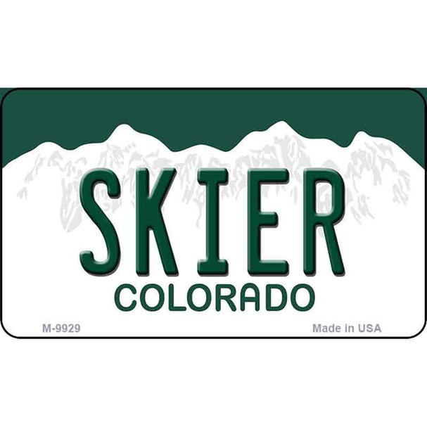 Skier Colorado State Magnet Novelty Wholesale